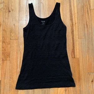 Textured Black Tank